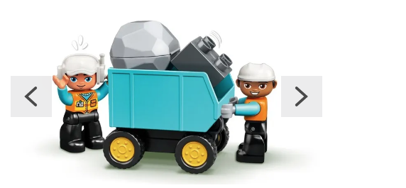 LEGO DUPLO CIĘŻARÓWKA I KOPARKA GĄSIENNIC.10931+