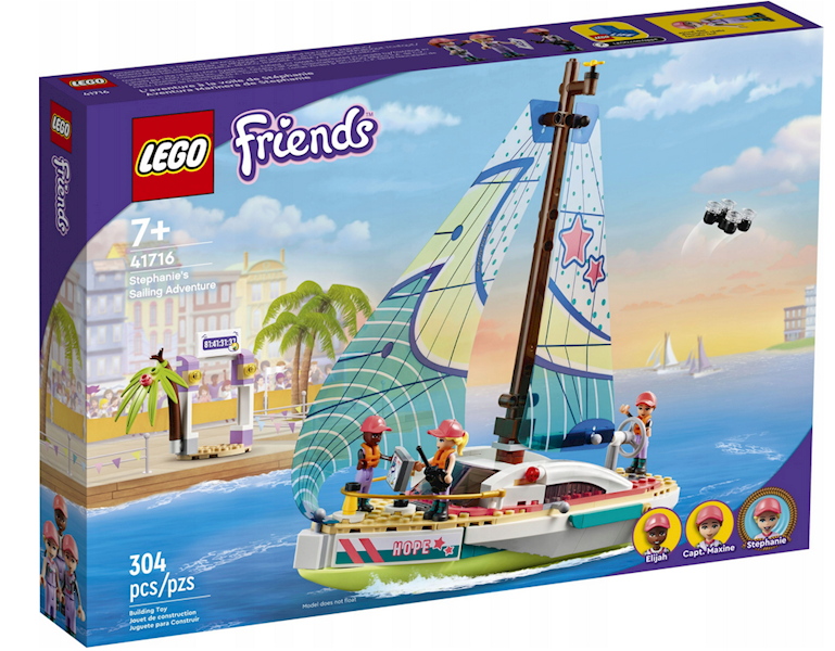 LEGO FRIENDS STEPHANIE I PRZYG.POD ŻAGLAMI 41716+