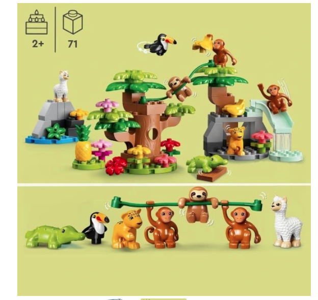 LEGO DUPLO DZIKIE ZWIERZĘTA AMERYKI POŁUDNIOWEJ