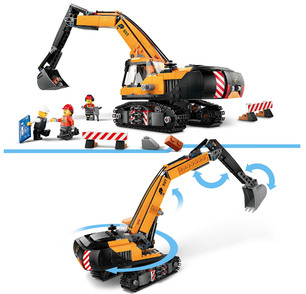 LEGO CITY ŻÓŁTA KOPARKA 60420+
