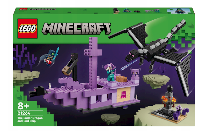 LEGO MINECRAFT SMOK KRESU I STATEK KRESU 21264