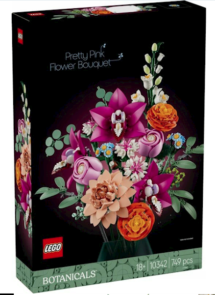 LEGO BOTANICALS PIĘKNY RÓŻOWY KWIAT 10342 +