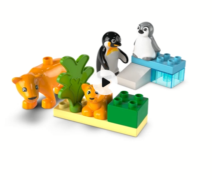 LEGO DUPLO RODZINY DZIKICH ZWIERZĄT PINGWINY 10442