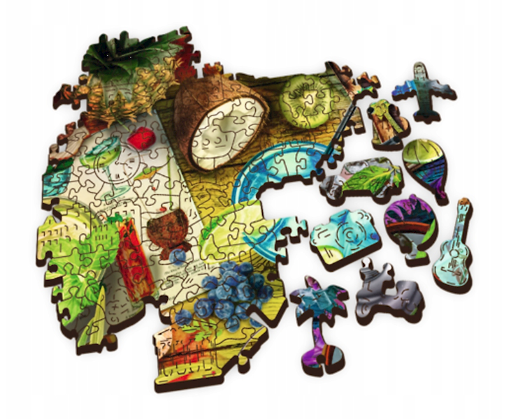TREFL PUZZLE DREWNIANE 500+1EL KOLOROWE KOKTAJLE