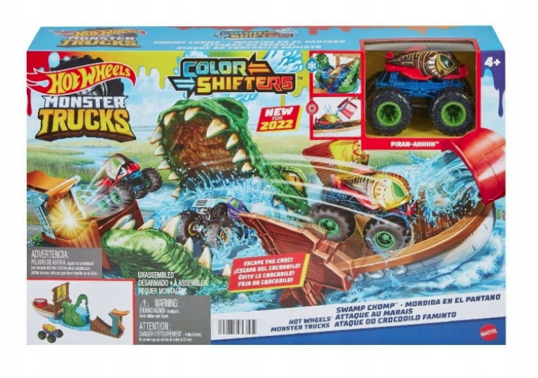HOT WHEELS MONSTER TRUCKS KROKODYL POTĘŻNE SZCZĘKI