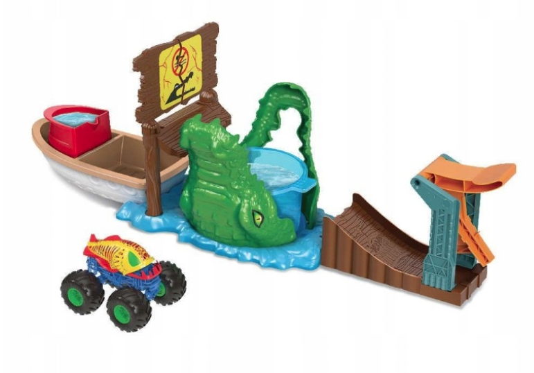 HOT WHEELS MONSTER TRUCKS KROKODYL POTĘŻNE SZCZĘKI