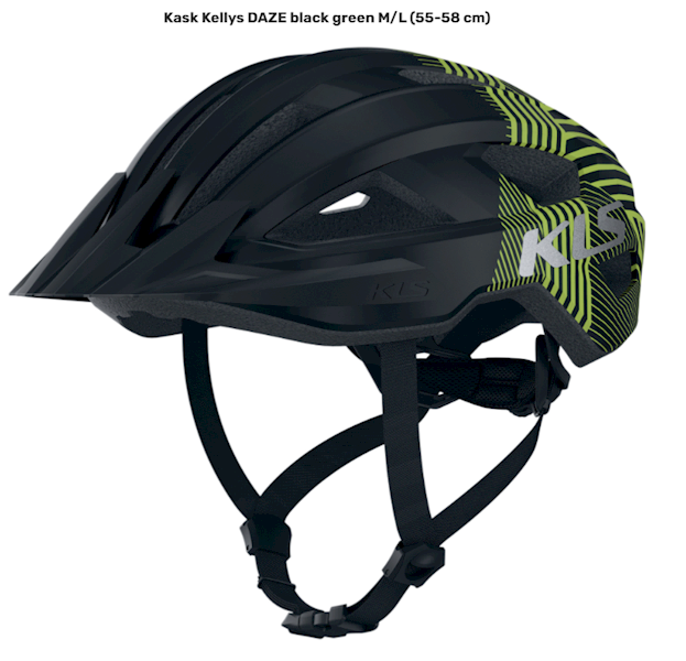 KELLYS KASK DAZE M/L 55-58CM BLACK GREEN