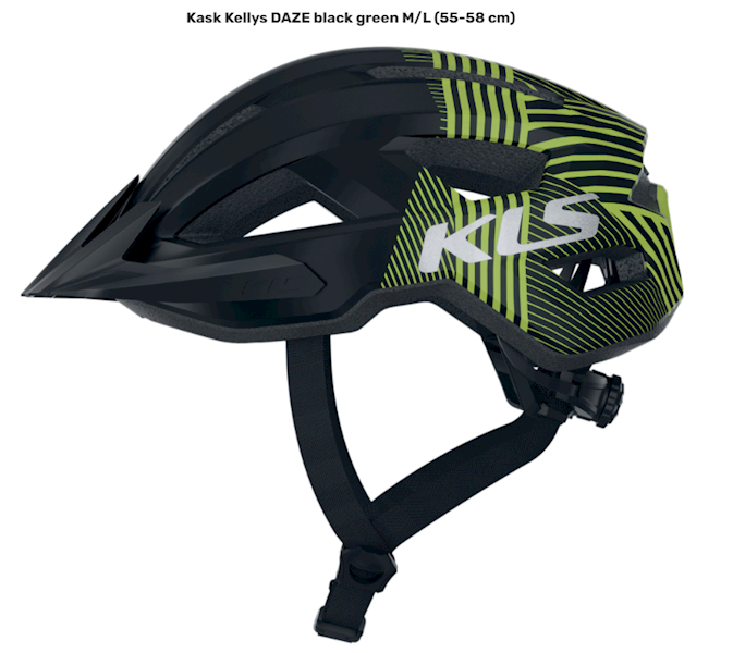 KELLYS KASK DAZE M/L 55-58CM BLACK GREEN
