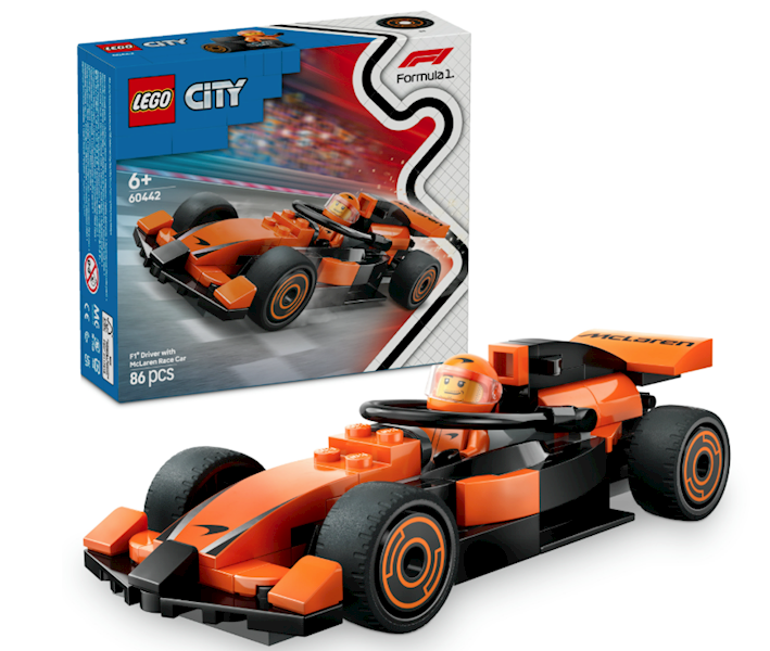 LEGO CITY F1 KIEROWCA I BOLID MCLAREN 60442 +