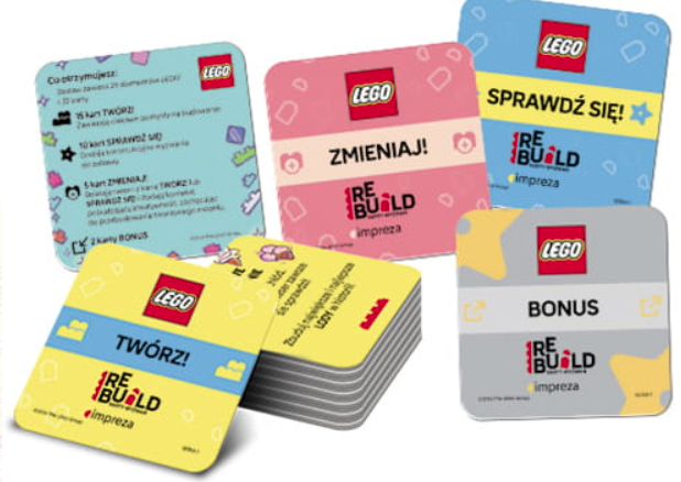 LEGO BOOKS REBUILD KARTY WYZWAŃ LATO +