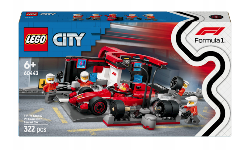 LEGO CITY F1 PIT STOP I MECHANIKA BOLIDA 60443 +