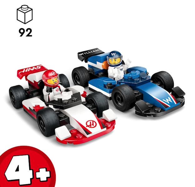 LEGO CITY F1 BOLIDY WILLIAMS RACING I HAAS 60464 +