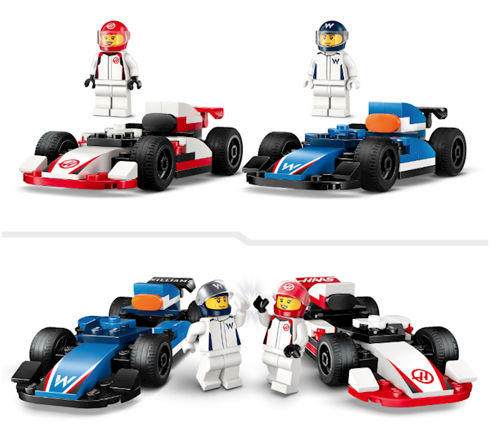 LEGO CITY F1 BOLIDY WILLIAMS RACING I HAAS 60464 +