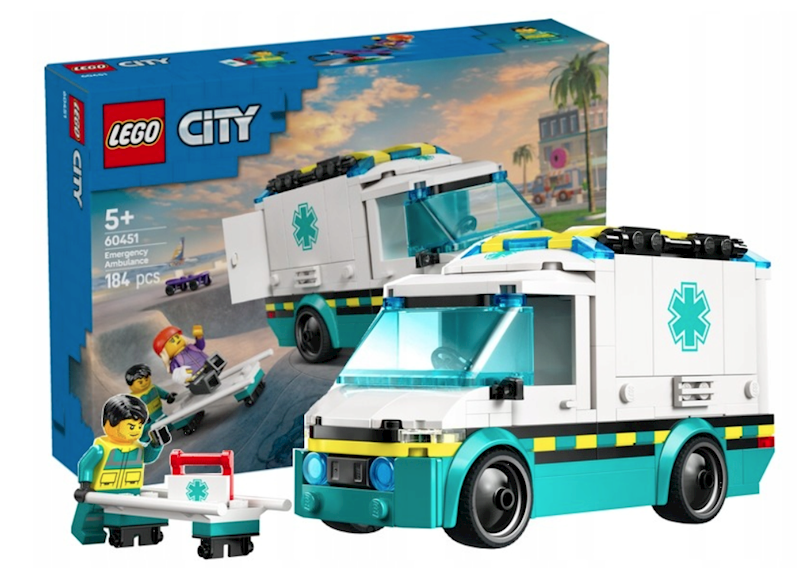 LEGO CITY KARETKA POGOTOWIA 60451 +