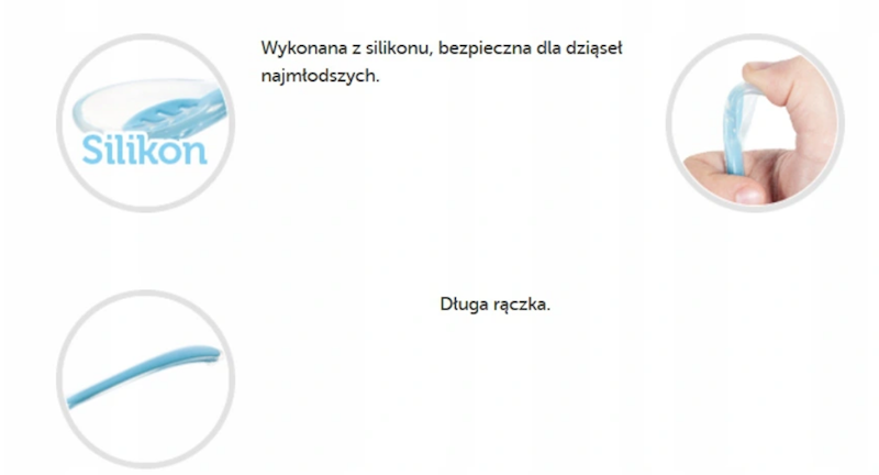 CANPOL ŁYŻECZKA SILIKONOWA 51/010 RÓŻ