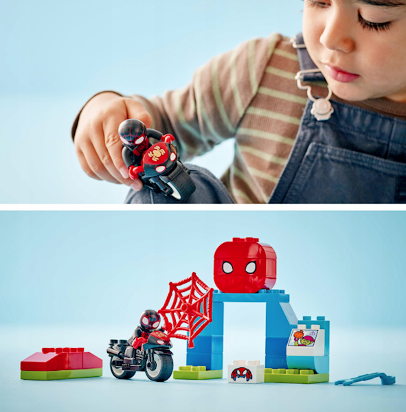 LEGO DUPLO 10424 MOTOCYKLOWA PRZYGODA SPINA +