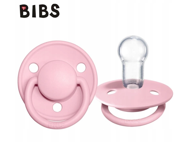 BIBS SMOCZEK USP. SILIKON BABY PINK 0-36 DE LUXE