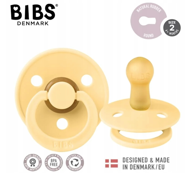 BIBS SMOCZ. USP. PALE BUTTER 6+ M