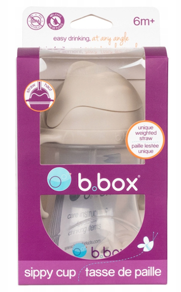 B.BOX BIDON ZE SŁOMKĄ 240ML LATTE