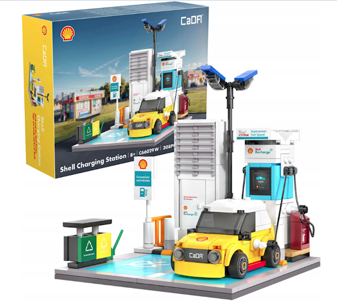CADA KLOCKI STACJA SHELL ŁADOWANIE AUT C66029
