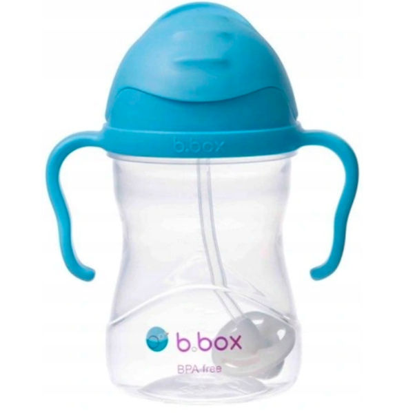 B-BOX BIDON ZE SŁOMKĄ BORÓWKOWY +