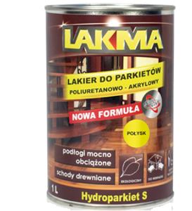 HYDROPARKIET SN LAKIER DO PARKIETÓW  PÓŁMAT 1 L LAKMA
