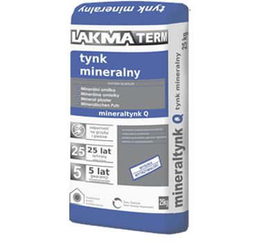 MINERALTYNK Q tynk mineralny  1,5mm 25 KG