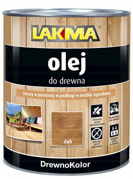 OLEJ DO DREWNA DREWNOKOLOR DĄB 0,8L