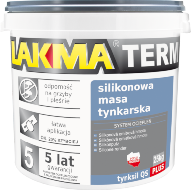 TYNKSIL QS PLUS TYNK SILIKONOWY BIAŁY LAKMA 1,5mm 25KG