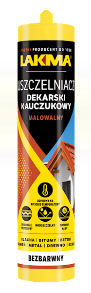 USZCZELNIACZ DEKARSKI KAUCZUKOWY BEZBARWNY 0,28 L