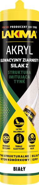 SILAK Z ELEWACYJNY AKRYL ZIARNISTY BIAŁY  290 ML