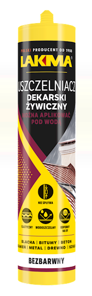 USZCZELNIACZ DEKARSKI ŻYWICZNY BEZBARWNY 0,28 L