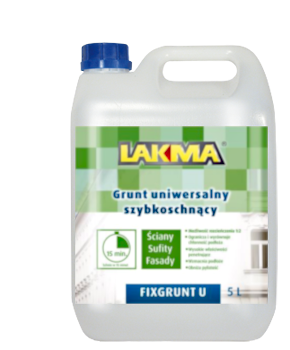 FIXGRUNT U GRUNT UNIWERSALNY SZYBKOSCHNĄCY LAKMA KONCENTRAT 1:2 5 L