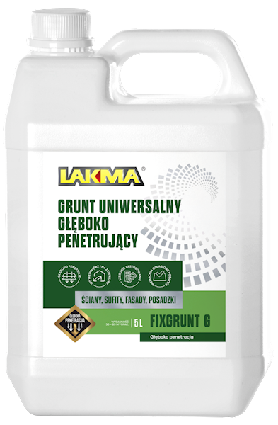 FIXGRUNT G GUNT GŁĘBOKOPENETRUJĄCY DROBNOCZĄSTECZKOWY  5L
