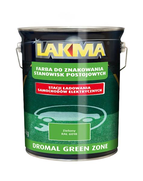 DROMAL FARBA DROGOWA ZIELONA  RAL6018 5KG LAKMA