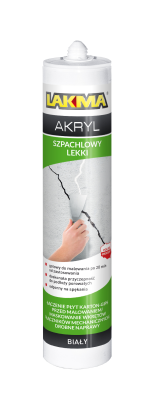 LEKKI AKRYL SZPACHLOWY BIAŁY  0,31 L