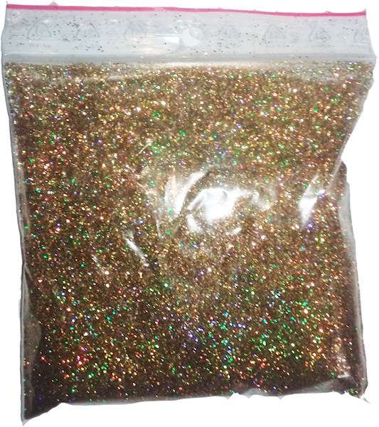BROKAT ZŁOTY HOLOGRAM 0,4MM  50 G #