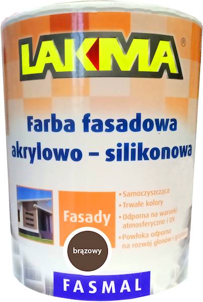 FASMAL FARBA FASADOWA BRĄZOWA C. 10 L