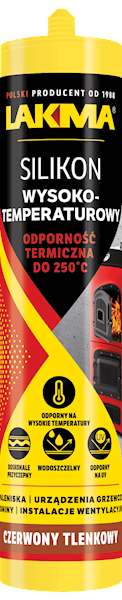 SILIKON WYSOKOTEMPERATUROWY  CZERWONY TLENKOWY  0,3 L