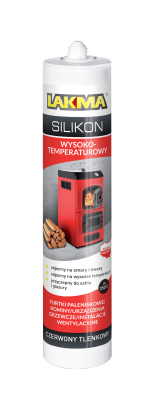 SILIKON WYSOKOTEMPERATUROWY  CZERWONY TLENKOWY  0,3 L