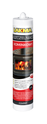 USZCZELNIACZ WYSOKOTEMPERATUROWY KOMINKOWY CZARNY 1200°C  0,3 L
