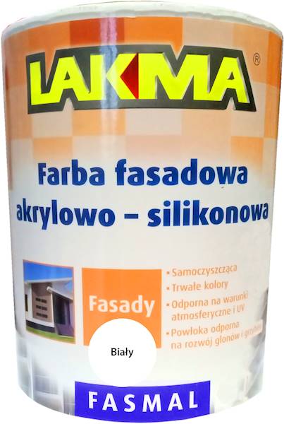 FASMAL FARBA FASADOWA BIAŁA  4 L