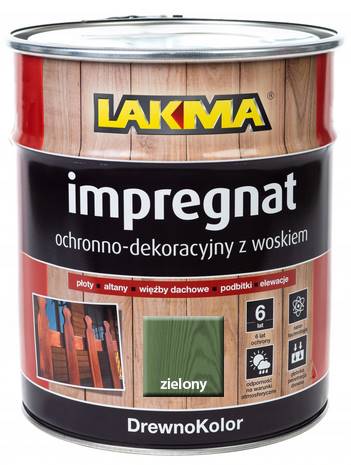 IMPREGNAT DO DREWNA Z WOSKIEM ZIELONY  0,8 L