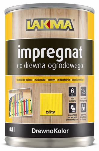IMPREGNAT DO DREWNA OGRODOWEGO ŻÓŁTY  0,8 L