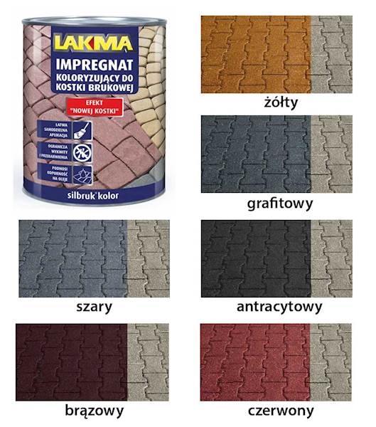 SILBRUK IMPREGNAT KOLORYZUJĄCY  GRAFITOWY  1 L