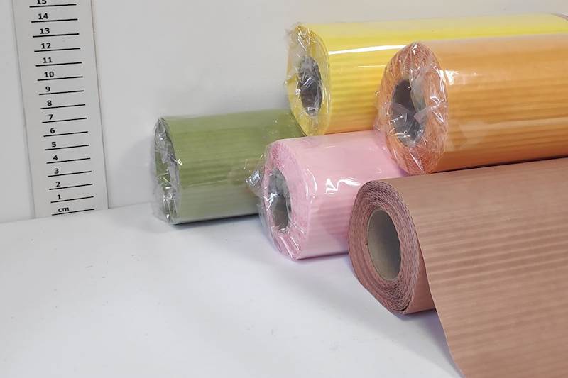 Papier karbowany kolor