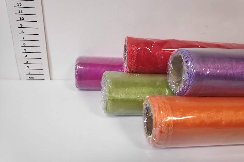 Organza 40cm x 9y - gładka