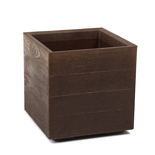 Kwietnik KARO ECO coffee 400x400x400mm deska