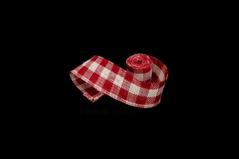 Taśma Jutowa w kratkę 6,8cm x 3yd