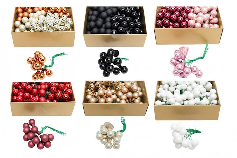 Bombki 2,5cm 144szt/12 wiązanek